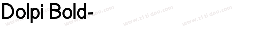 Dolpi Bold字体转换